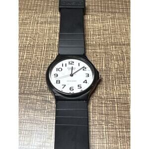 Casio MQ-24 Watch Quartz Black White Dial Working